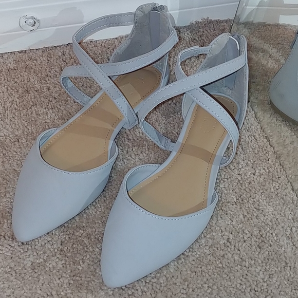 Charlotte Russe Shoes - NWOT Strappy pointed toe flats